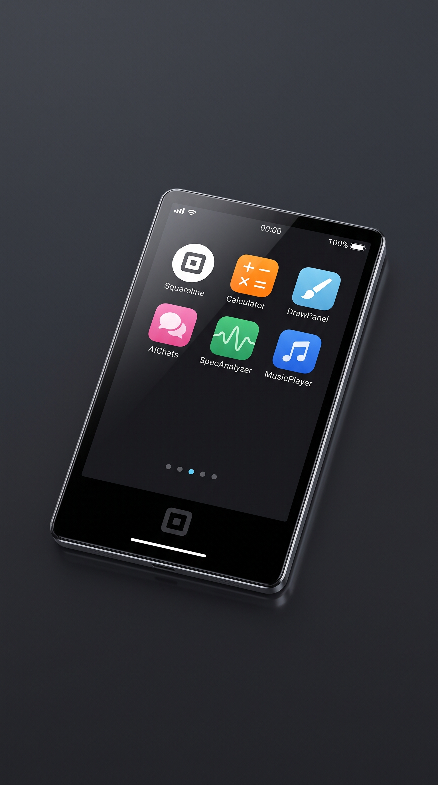 Individueller App-Launcher als zentrale Touch-Bedienoberfläche, entwickelt von Liquidbeam Experts
