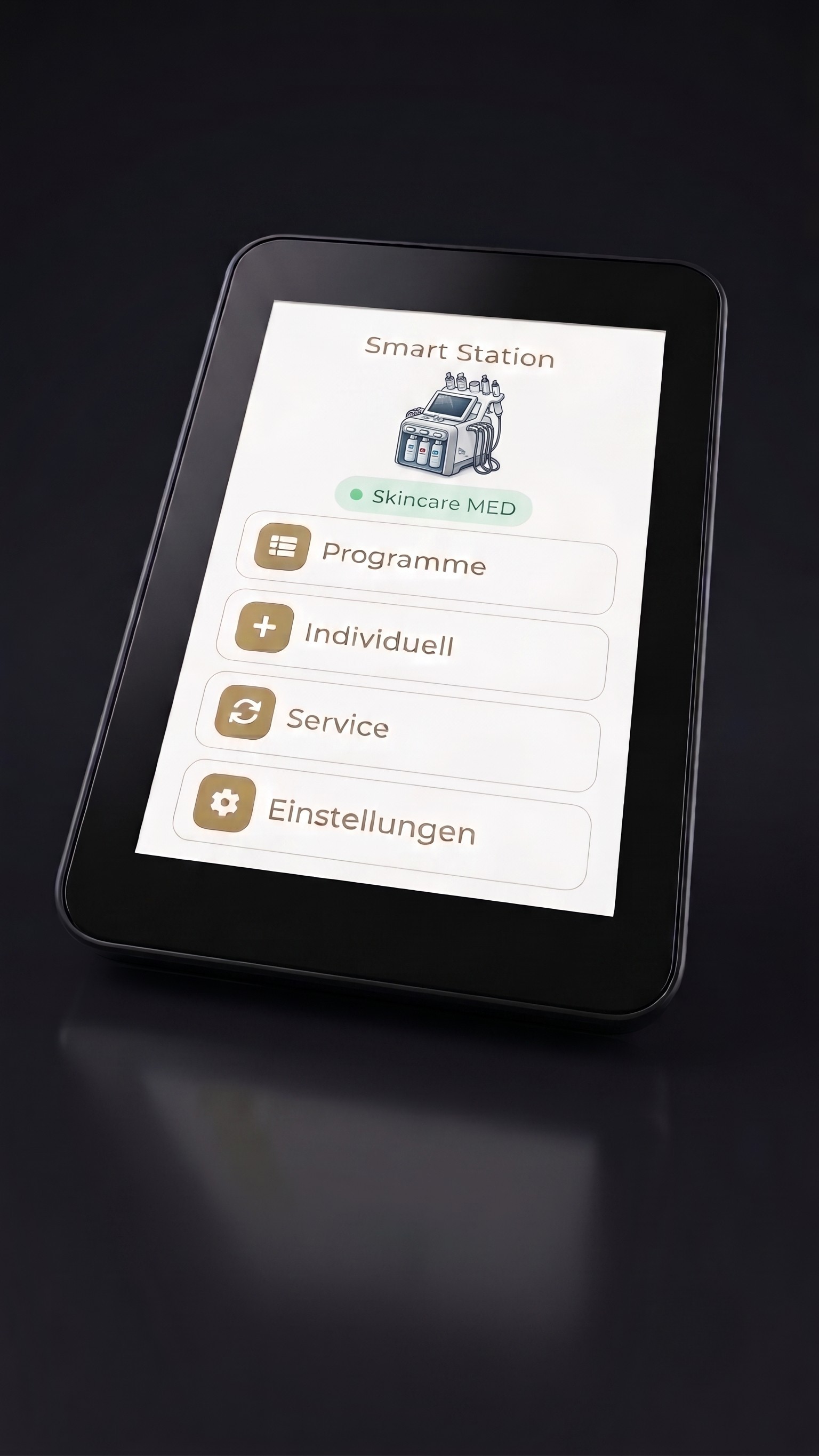 Kompaktes Touch-HMI für ein medizinisches Behandlungsgerät, entwickelt von Liquidbeam Experts